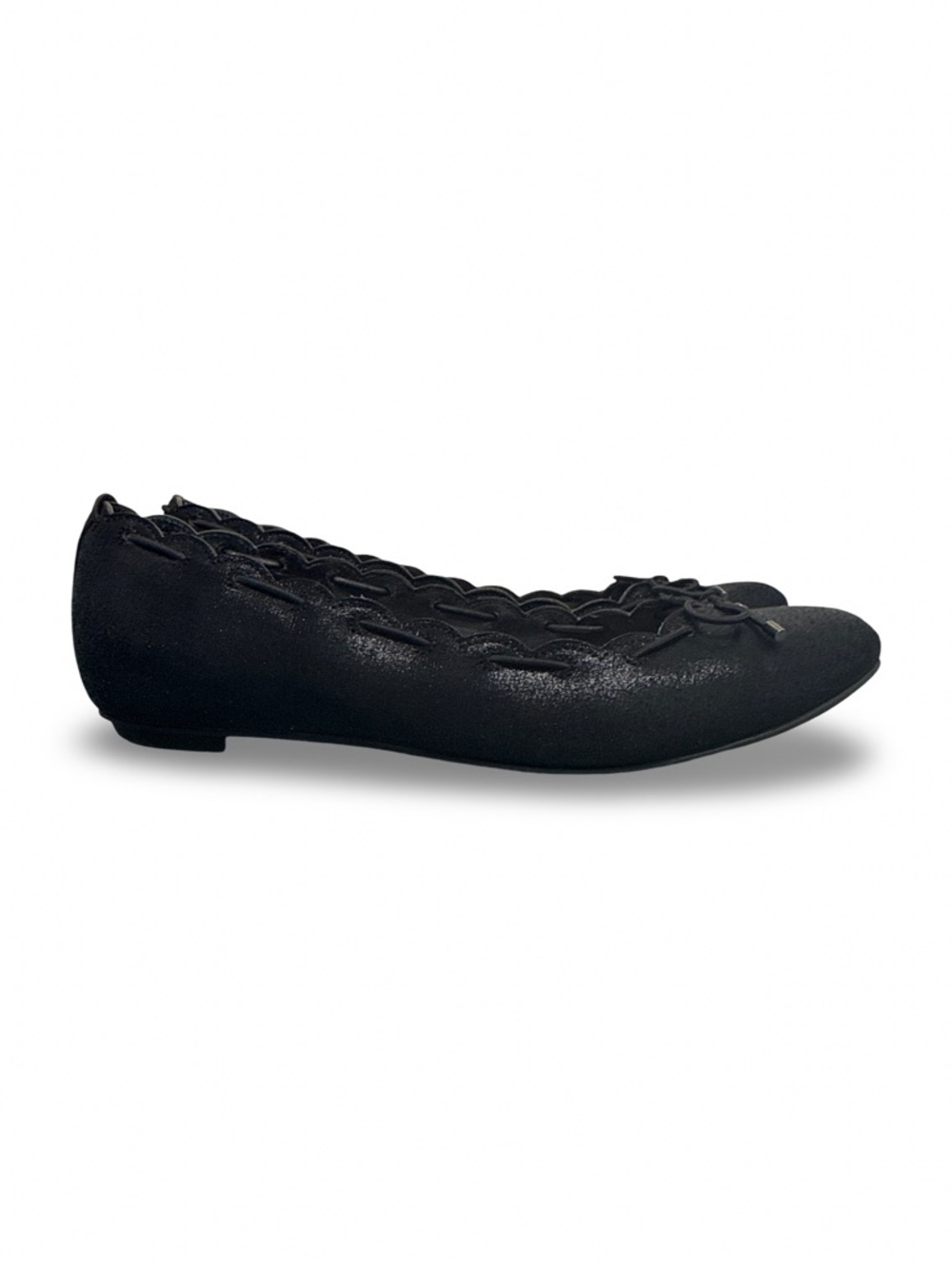 Alfani Josie Black Suede Bow Ballet Flats 8